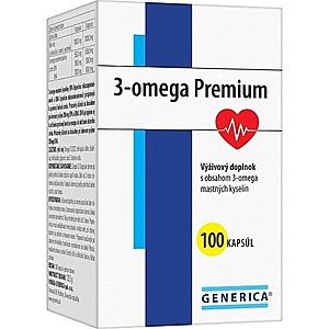 GENERICA 3-omega premium 100 kapsúl vyobraziť