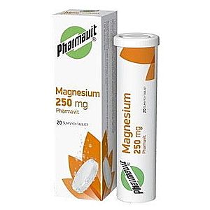 MAGNESIUM 250 mg PHARMAVIT tbl eff 20 vyobraziť
