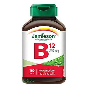 JAMIESON Vitamín B12 metylkobalamín 250 µg 100 tabliet vyobraziť