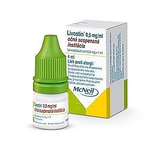 LIVOSTIN 0, 5 mg/ ml očné kvapky 4 ml vyobraziť