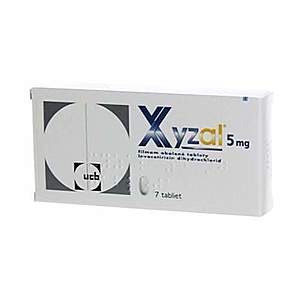 XYZAL 5 mg 7 tabliet vyobraziť