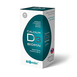 BIOMIN Calcium s vitamínom D3 60 kapsúl vyobraziť
