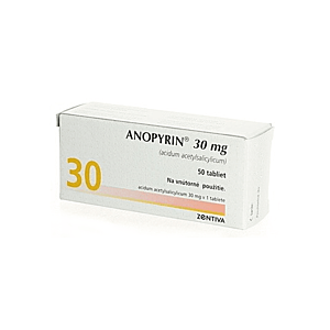 ANOPYRIN 30 mg 50 tabliet vyobraziť