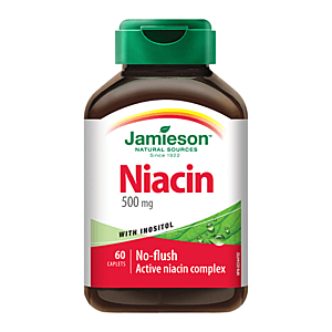 JAMIESON Niacín 500 mg s inozitolom 60 tabliet vyobraziť
