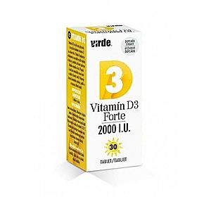 VIRDE Vitamín D3 forte 2000 I.U. 30 tabliet vyobraziť