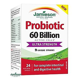 JAMIESON Probiotic 60 billion ultra strength 24 kapsúl vyobraziť