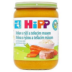 HiPP Príkrm mrkva s ryžou a teľacím mäsom 190 g vyobraziť