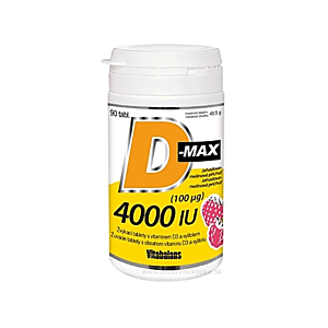 VITABALANS D-max 4000 IU (100 µg) 90 žuvacích tabliet vyobraziť