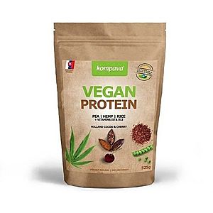 KOMPAVA Vegan protein s príchuťou čokoláda a škorica 525 g vyobraziť