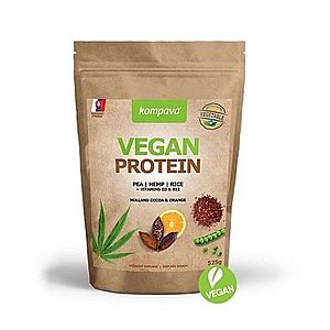 KOMPAVA Vegan protein s príchuťou čokoláda a pomaranč 525 g vyobraziť