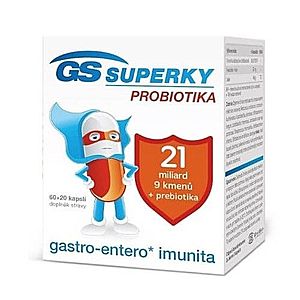GS SUPERKY Probiotiká 60 + 20 kapsúl ZADARMO vyobraziť