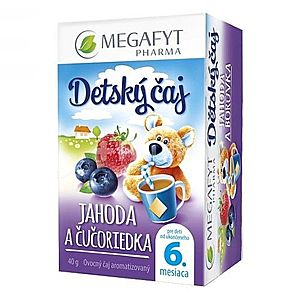 MEGAFYT Detský čaj jahoda a čučoriedka 20x2 g vyobraziť