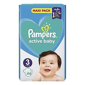 PAMPERS Active baby maxi pack 3 midi 66 ks vyobraziť