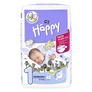 HAPPY Newborn detské plienkové nohavičky 2-5 kg 42 kusov vyobraziť