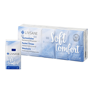 LIVSANE Soft comfort hygienické vreckovky 10 x 10 kusov vyobraziť