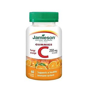 JAMIESON Vitamín C gummies 250 mg s príchuťou pomaranč 60 pastiliek vyobraziť