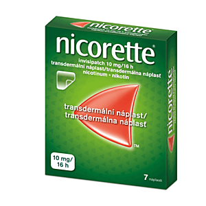NICORETTE Invisipatch 10 mg/16 h transparentná náplasť 7 ks vyobraziť