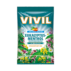 VIVIL Cukríky husten eukalyptus + mentol + 20 bylín 60 g vyobraziť