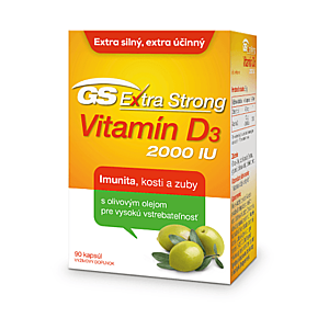 GS Extra strong vitamín D3 2000 IU 90 tabliet vyobraziť