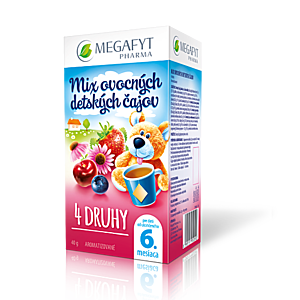 MEGAFYT MIX ovocných detských čajov 4 druhy 20 x 2 g vyobraziť