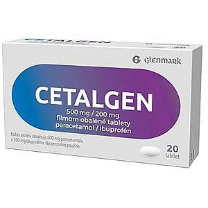 CETALGEN 500 mg/200 mg 20 tabliet vyobraziť