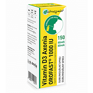 AXONIA Orofast vitamín D3 1000 IU 30 ml vyobraziť