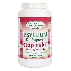 DR. POPOV Psyllium stop cukor 120 kapsúl vyobraziť
