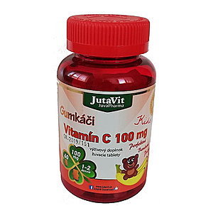 JUTAVIT Gumkáči vitamín C 100 mg kids 60 tabliet vyobraziť