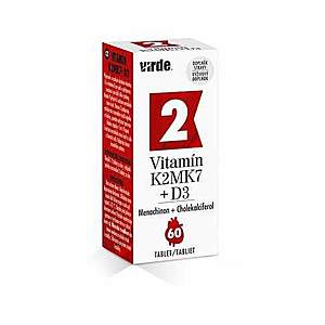 VIRDE Vitamín K2 MK7 + D3 60 tabliet vyobraziť