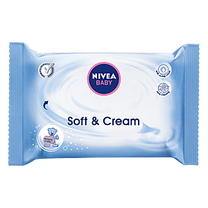 NIVEA BABY Čistiace obrúsky soft & cream 63 kusov vyobraziť
