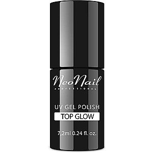 NEONAIL Top Glow gélový vrchný lak na nechty odtieň Glow Silver 7, 2 ml vyobraziť