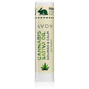 Avon Cannabis Sativa Oil Nourish & Calm balzam na pery s konopným olejom 4, 5 g vyobraziť