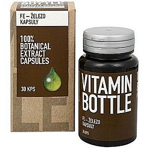 Fe – Železo kapsuly - Vitamin Bottle, 30 kapsúl, Fe – Železo kapsuly - Vitamin Bottle, 30 kapsúl vyobraziť