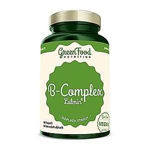 B - KOMPLEX Lalmin® - GreenFood Nutrition, 60 kapsúl, B - KOMPLEX Lalmin® - GreenFood Nutrition, 60 kapsúl vyobraziť