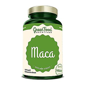 Maca - GreenFood Nutrition, 120 kapsúl, Maca - GreenFood Nutrition, 120 kapsúl vyobraziť