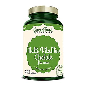 Multi VitaMin Chelát pre mužov - GreenFood Nutrition, 60 kapsúl, Multi VitaMin Chelát pre mužov - GreenFood Nutrition, 60 kapsúl vyobraziť