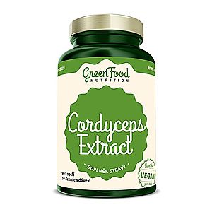 Cordyceps - GreenFood Nutrition, 90 kapsúl, Cordyceps - GreenFood Nutrition, 90 kapsúl vyobraziť