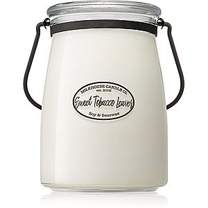Milkhouse Candle Co. Creamery Sweet Tobacco Leaves vonná sviečka Butter Jar 624 g vyobraziť