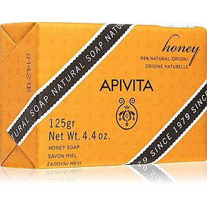Apivita Natural Soap Honey čistiace tuhé mydlo 125 g vyobraziť