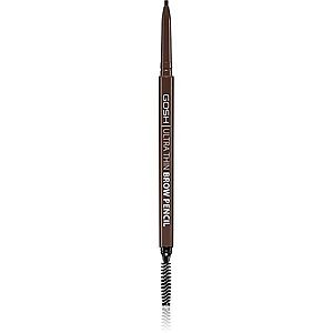 Gosh Ultra Thin precízna ceruzka na obočie s kefkou odtieň 003 Dark Brown 0, 35 g vyobraziť