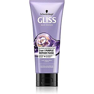 Schwarzkopf Gliss Blonde Hair Perfector regeneračná maska na vlasy pre zosvetlené alebo melírované vlasy 200 ml vyobraziť
