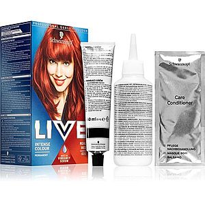 Schwarzkopf LIVE Intense Colour permanentná farba na vlasy odtieň 035 Real Red vyobraziť