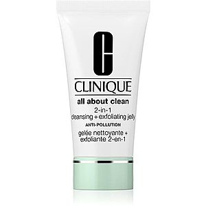 Clinique All About Clean 2-in-1 Cleansing + Exfoliating Jelly exfoliačný čistiaci gél 150 ml vyobraziť