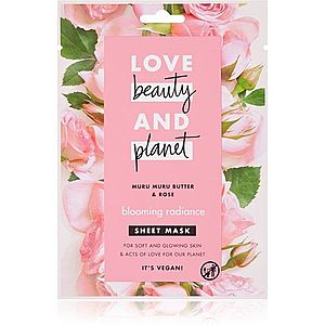 Love Beauty & Planet Blooming Radiance Muru Muru Butter & Rose plátenná maska pre rozjasnenie pleti 21 ml vyobraziť