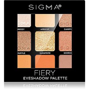 Sigma Beauty Eyeshadow Palette Fiery paletka očných tieňov 9 g vyobraziť