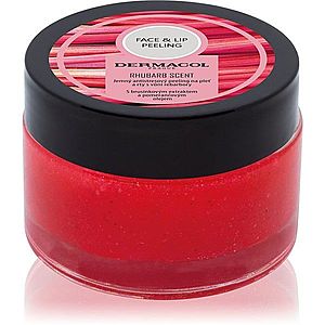 Dermacol Face & Lip Peeling Rhubarb cukrový peeling na pery a líca 50 ml vyobraziť