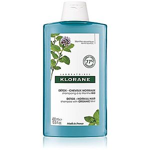 Klorane Máta Vodní BIO čiastiaci detoxikačný šampón pre normálne vlasy 400 ml vyobraziť