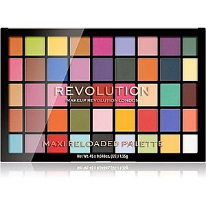 Makeup Revolution Maxi Reloaded Palette paletka púdrových očných tieňov odtieň Monster Mattes 45x1.35 g vyobraziť