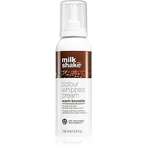 Milk Shake Colour Whipped Cream tónovacia pena pre všetky typy vlasov Warm Brunette 100 ml vyobraziť