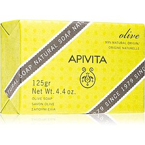Apivita Natural Soap Olive čistiace tuhé mydlo 125 g vyobraziť